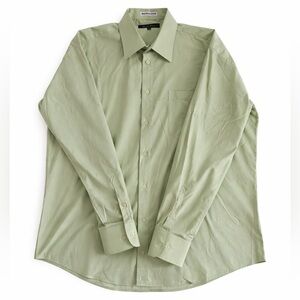 Bruno Conte button down shirt green size 16.5